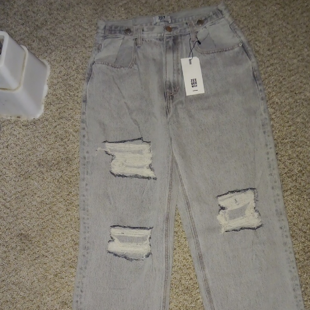 Casual Gray Boyfriend Jeans